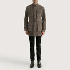 Dolf Grey Suede Jacket