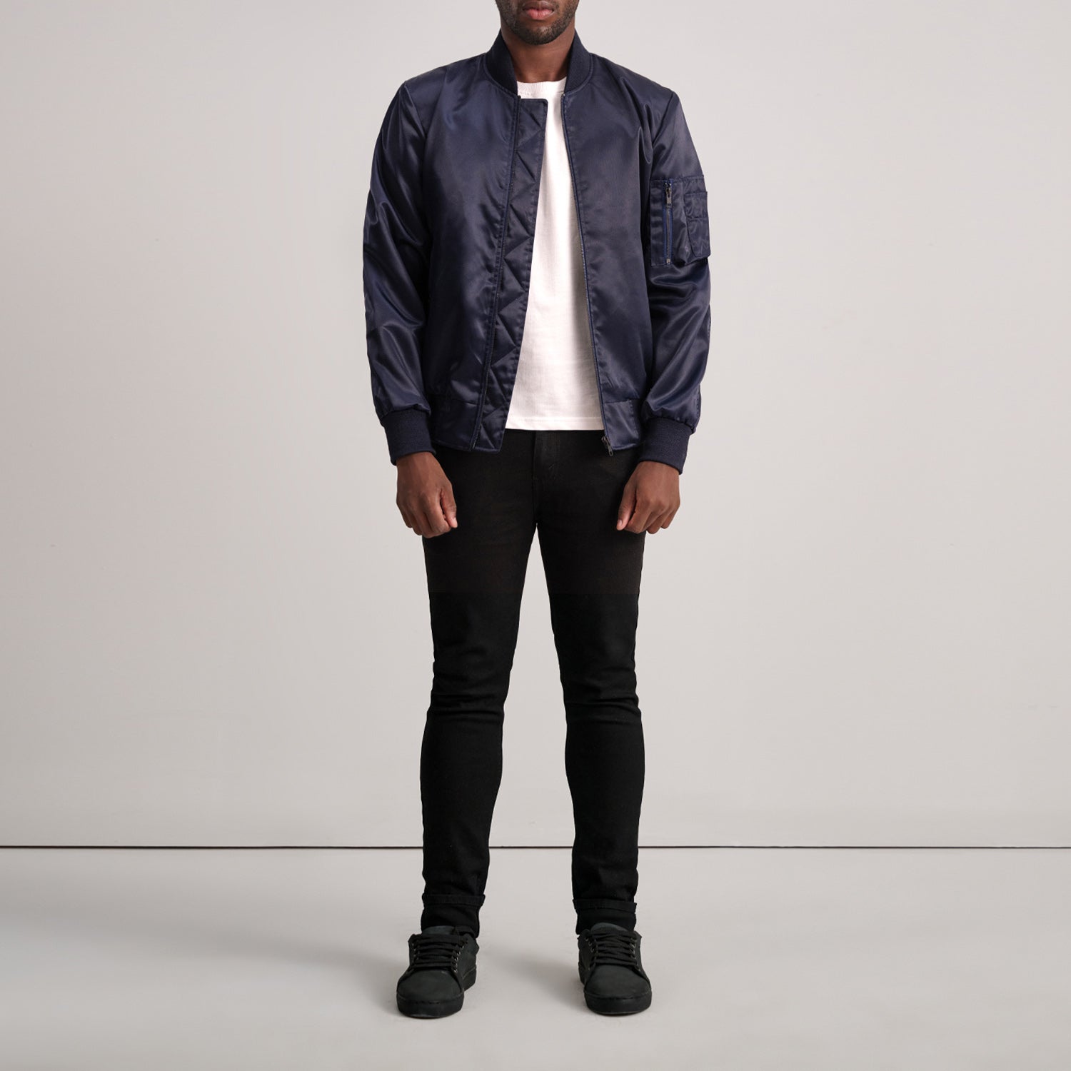 Quinton MA-1 Blue Bomber Jacket