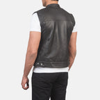 Atlas Moto Brown Leather Vest