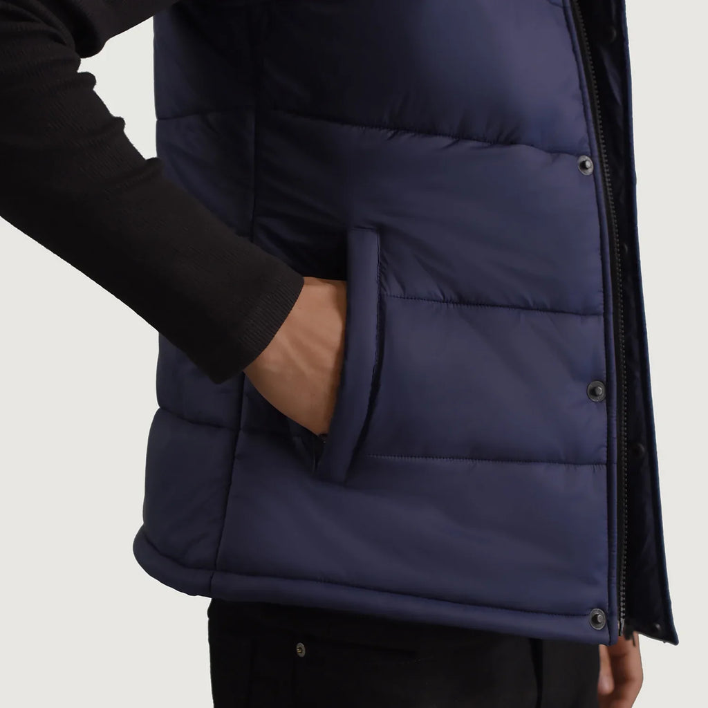 Bryan Blue Puffer Vest