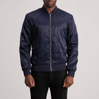 Danson Quilted Blue Varsity Jacket