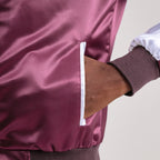 Clarke Maroon Varsity Jacket