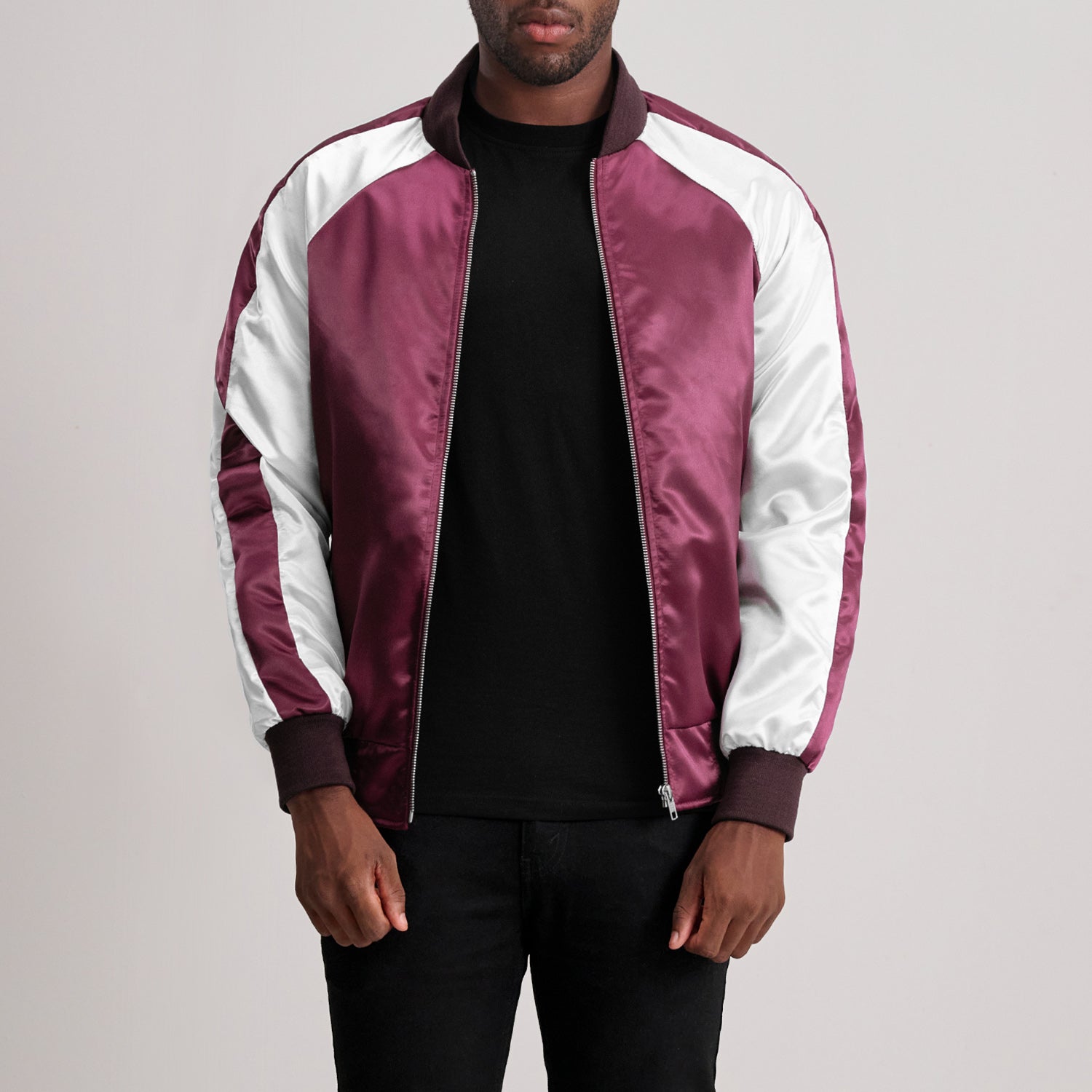 Clarke Maroon Varsity Jacket