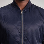 Danson Quilted Blue Varsity Jacket