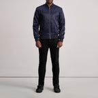 Danson Quilted Blue Varsity Jacket