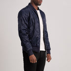 Danson Quilted Blue Varsity Jacket
