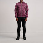 Danson Quilted Maroon Varsity Jacket