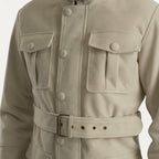 Dolf Off-White Suede Jacket