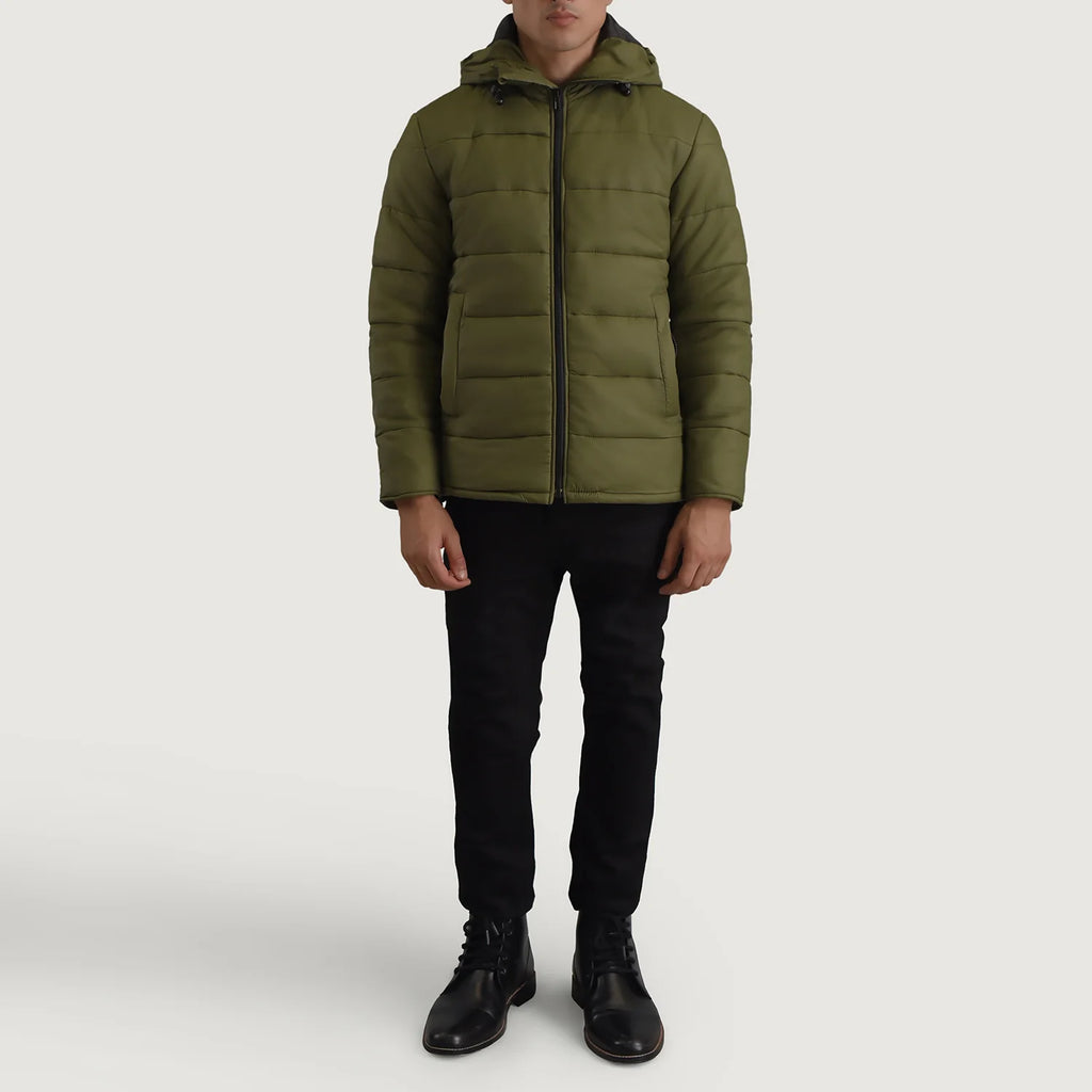 Erico Green Hooded Puffer Jacket