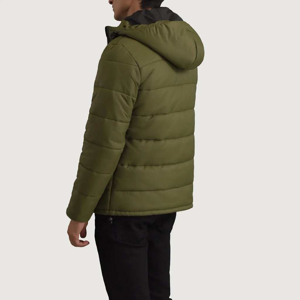 Erico Green Hooded Puffer Jacket