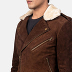 Furton Mocha Suede Biker Jacket