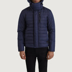 Malcolm Blue Hooded Puffer Jacket
