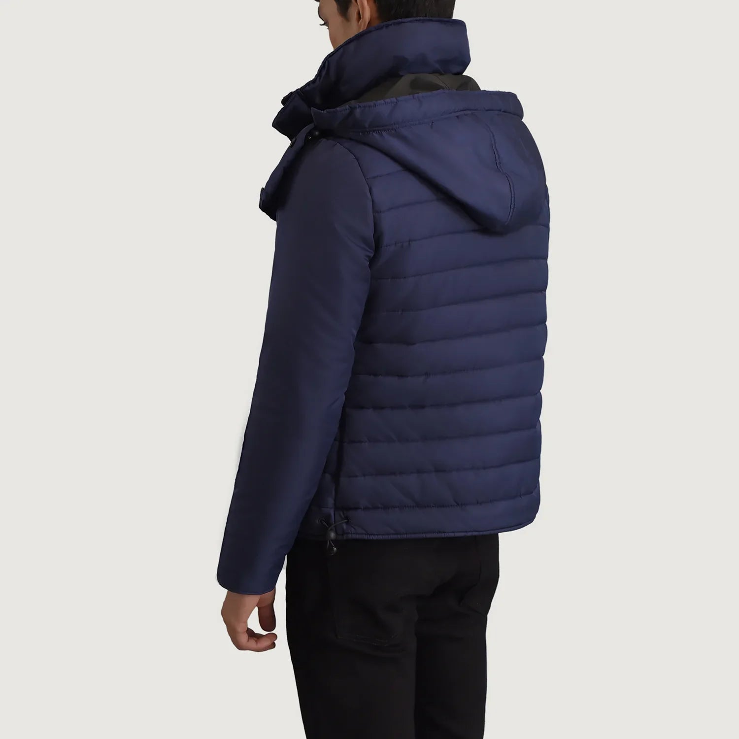 Malcolm Blue Hooded Puffer Jacket