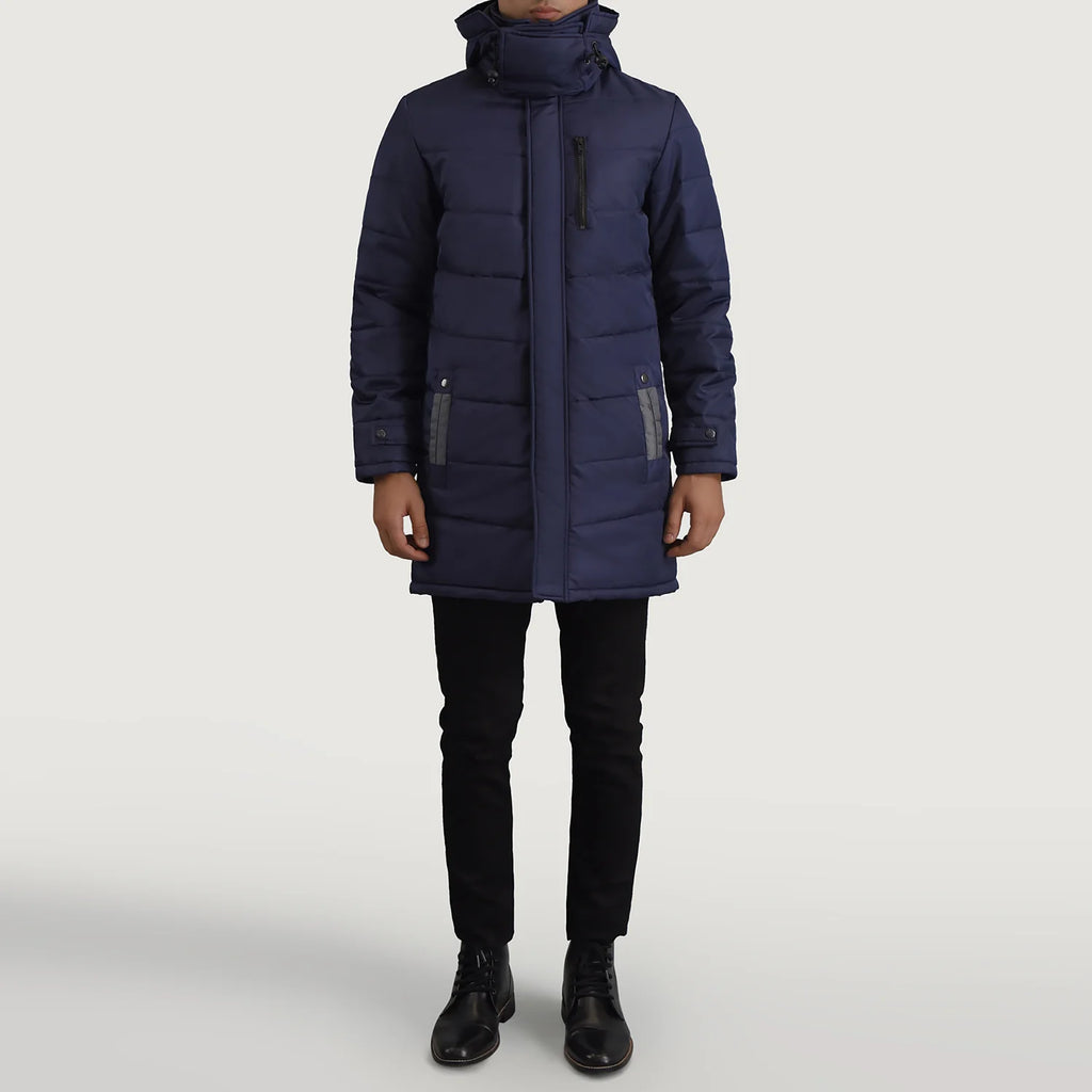 Moore Blue Hooded Parka