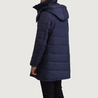 Moore Blue Hooded Parka