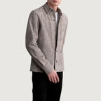 Scout Grey Suede Leather Shirt