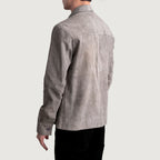 Scout Grey Suede Leather Shirt