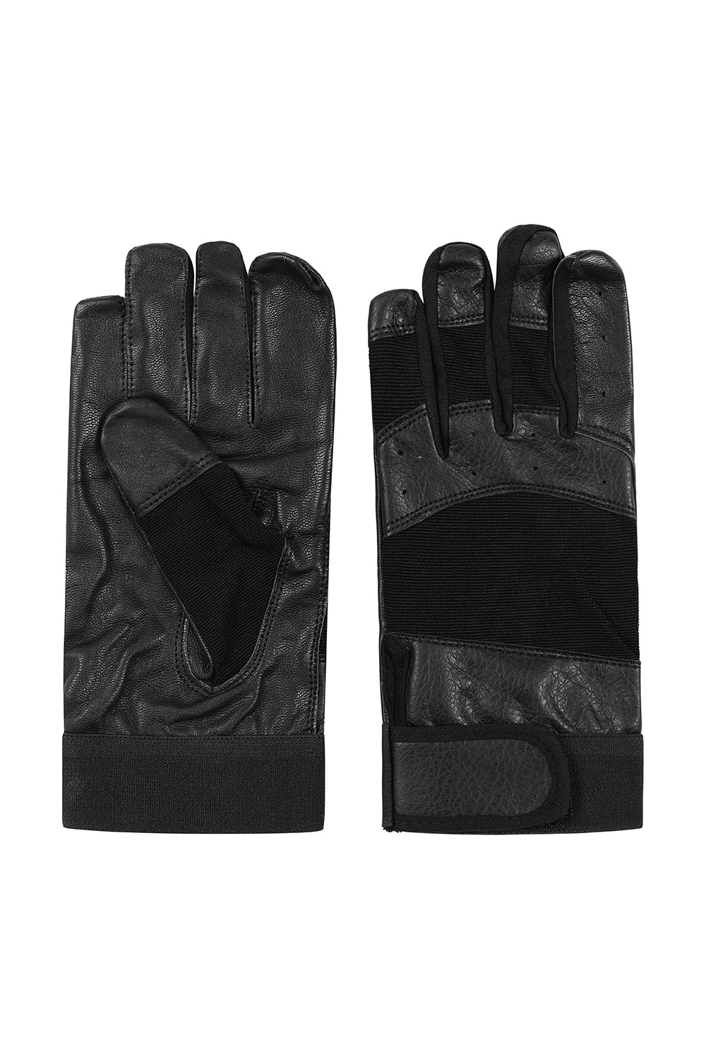 Genuine Lamb Nappa Leather Driving Gloves Black Unisex Warm Lined