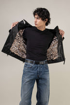 Outrider Biker Leather Jacket Tall