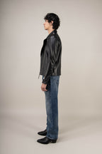 Outrider Biker Leather Jacket Tall