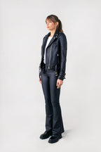 Jaws 3.0 Brushed Gold Hardware Leather Jacket