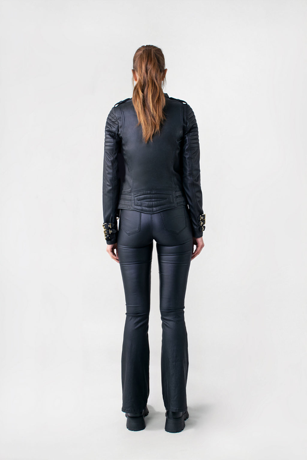 Jaws 3.0 Leather Jacket Tall Brushed Gold Hardware