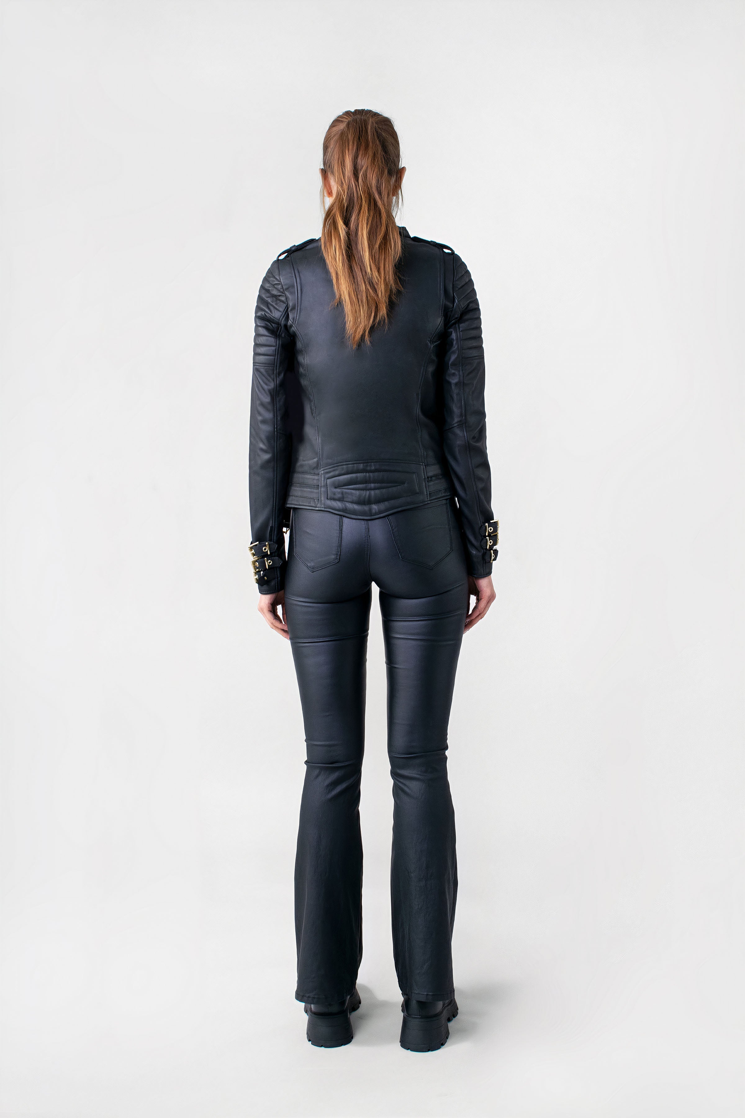 Jaws 3.0 Leather Jacket Tall Brushed Gold Hardware