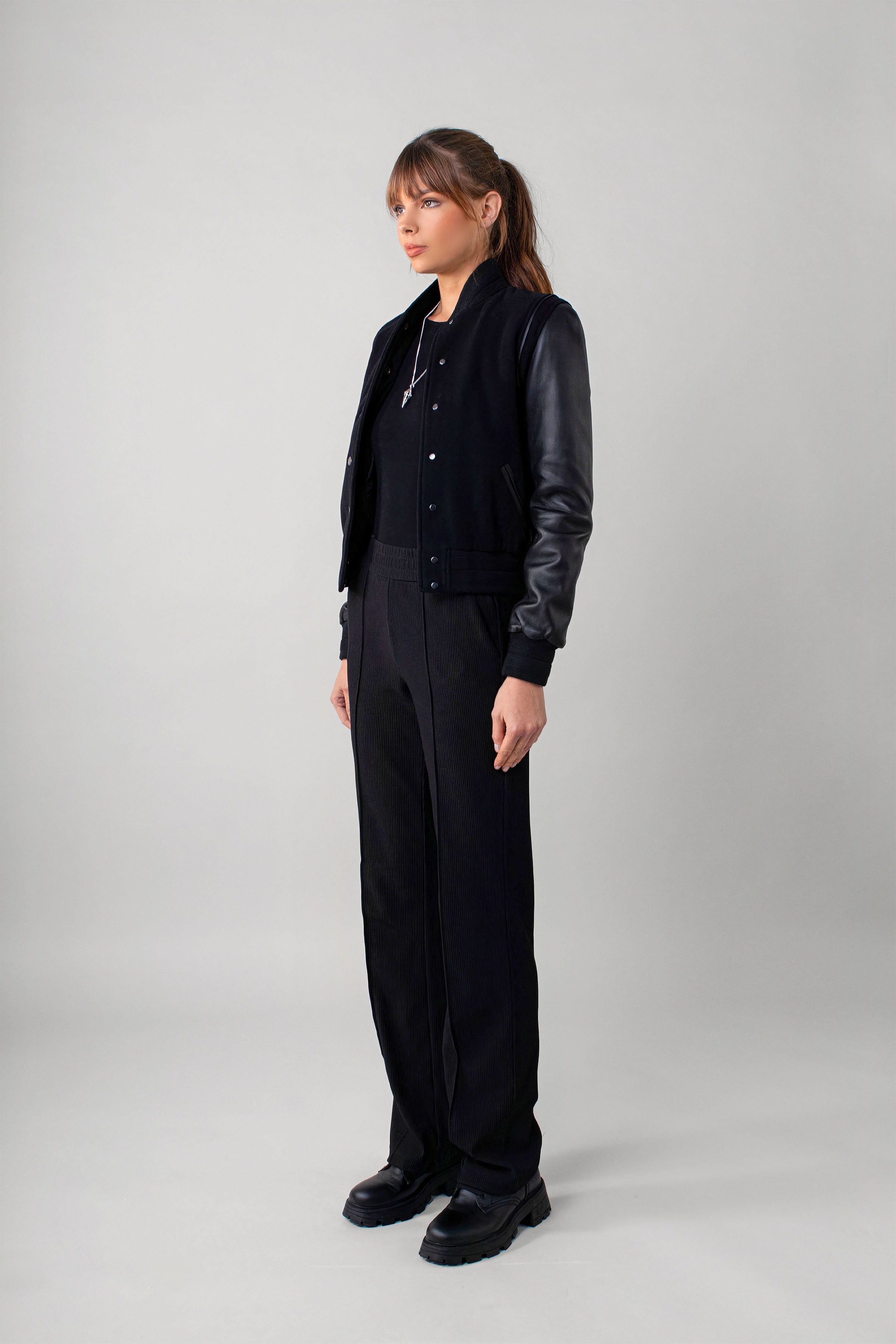 Varsity Noir Jacket (Woman)