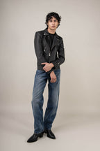 Refined Biker Leather Jacket (Man)