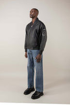 Refined Bomber Leather Jacket (Man)