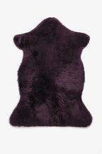 Real Single British Sheepskin Purple Rug