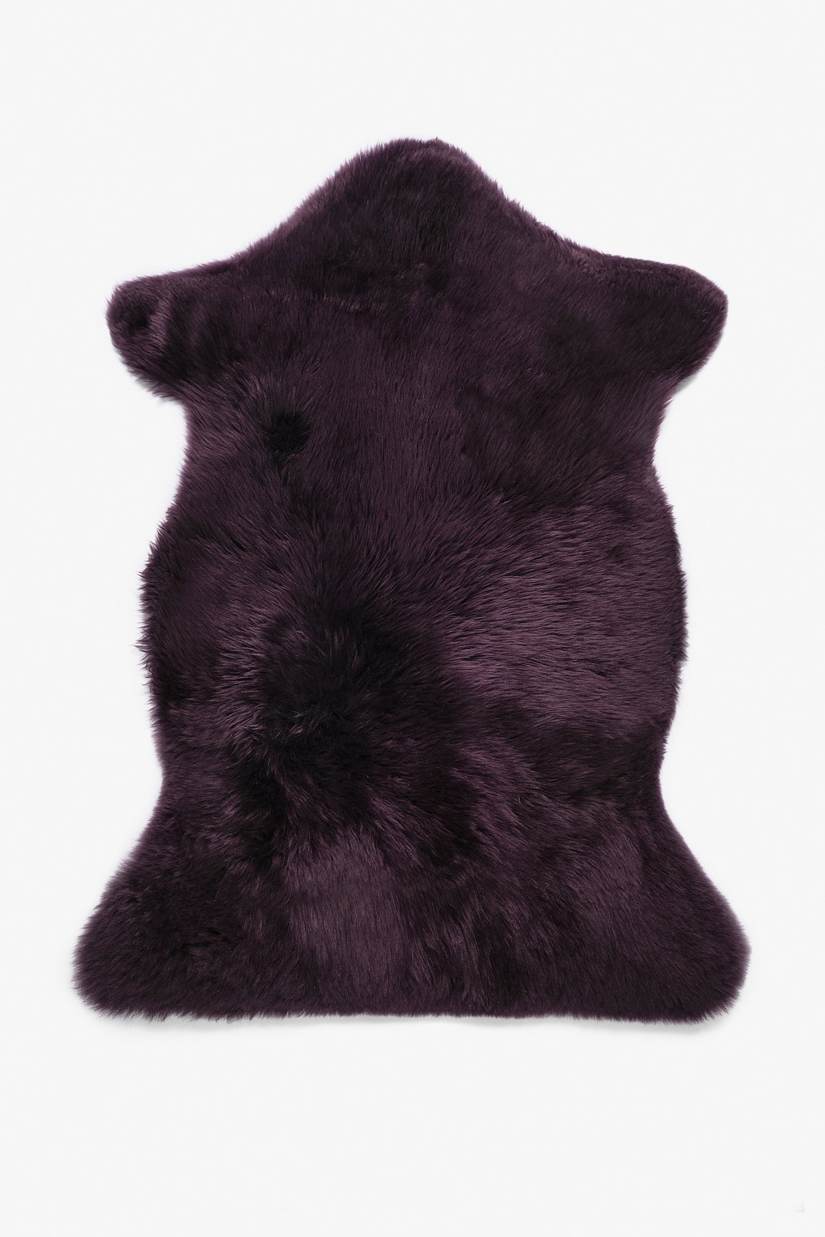 Real Single British Sheepskin Purple Rug