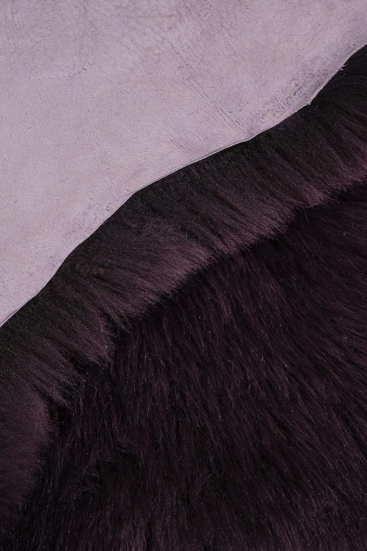 Real Single British Sheepskin Purple Rug