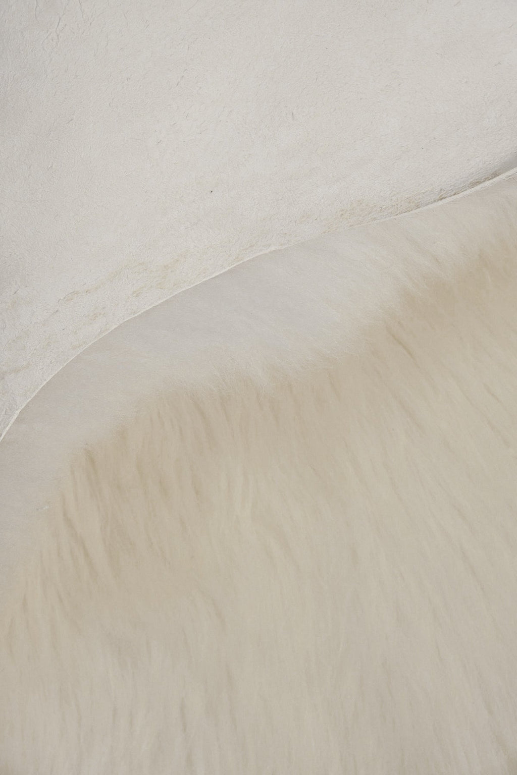 Real Single British Sheepskin Natural White Rug
