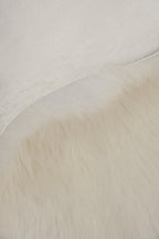 Real Single British Sheepskin Natural White Rug