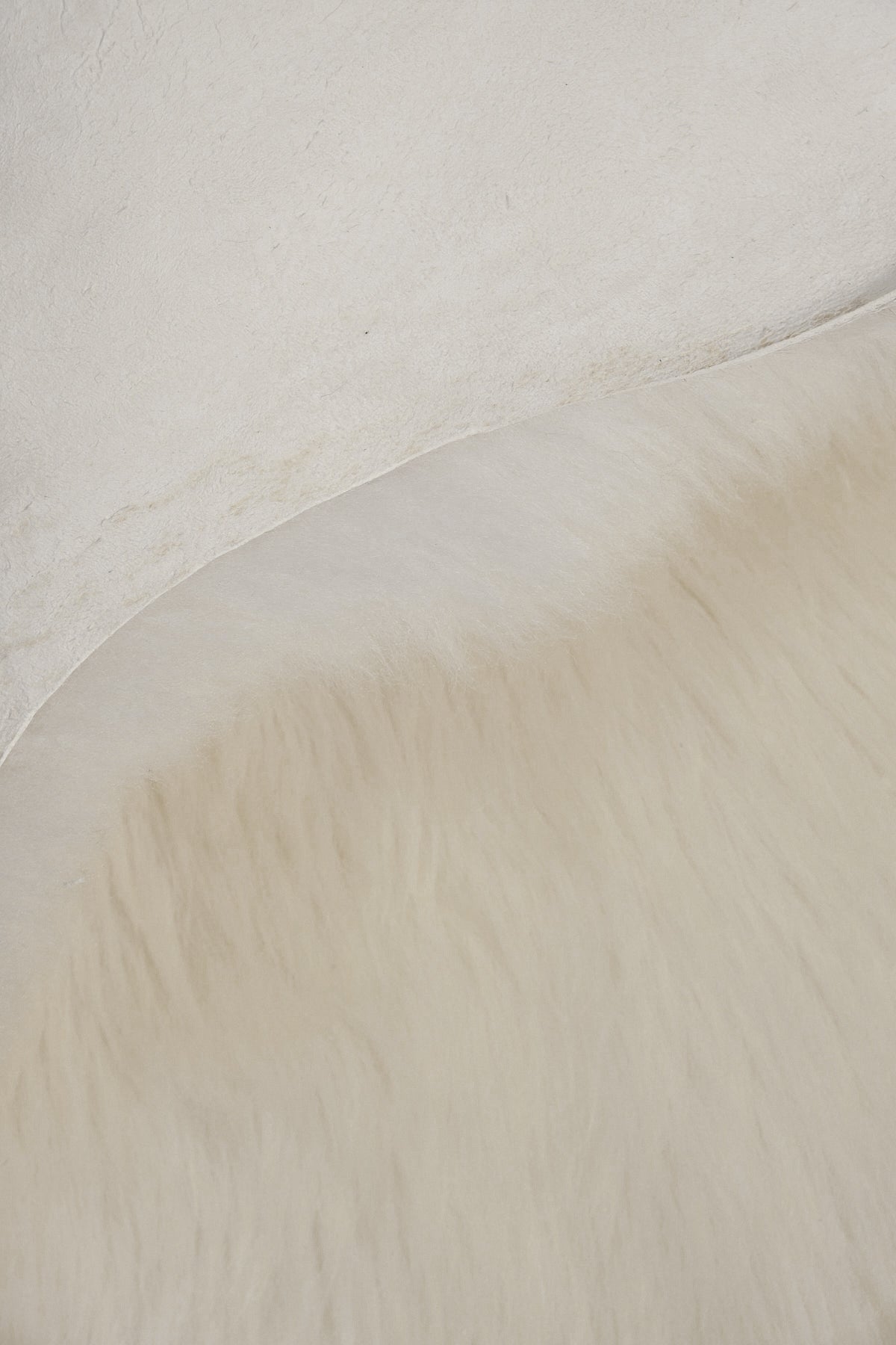 Real Single British Sheepskin Natural White Rug