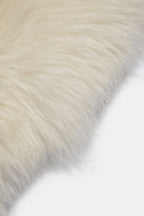 Real Single British Sheepskin Natural White Rug