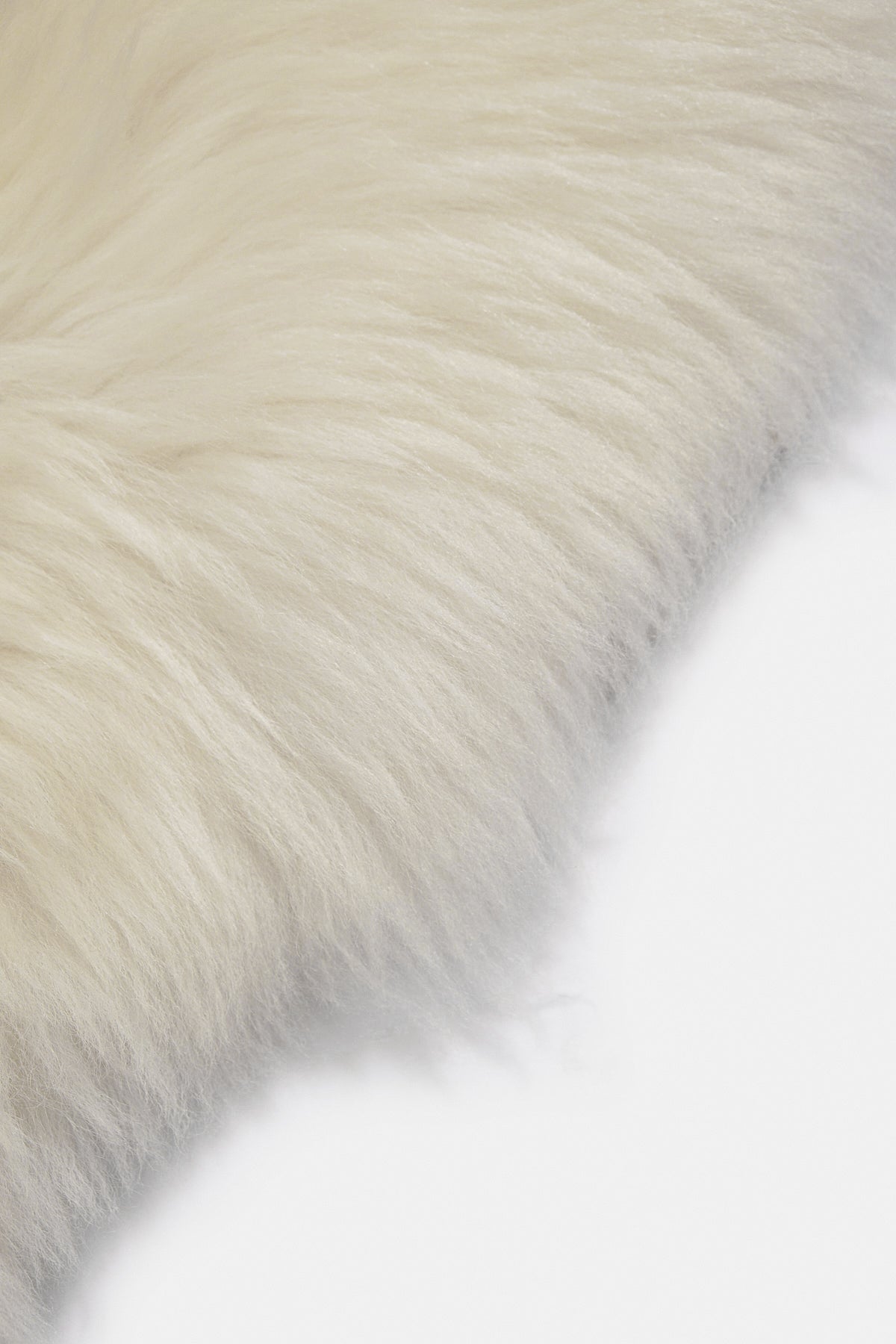 Real Single British Sheepskin Natural White Rug