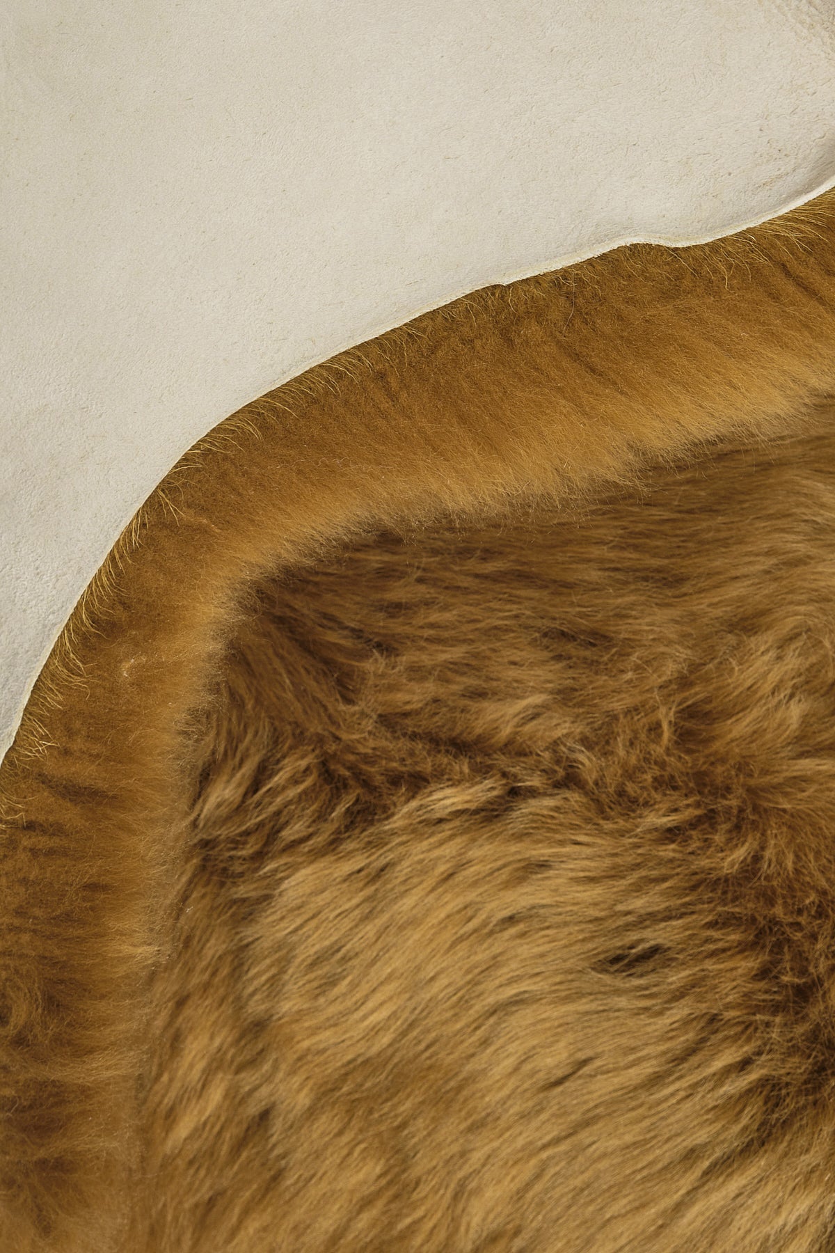 Real Single British Sheepskin Mustard Rug