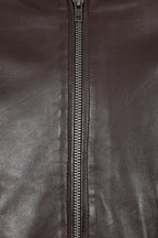 BOBBY Classic Brown Nappa Leather Bomber Jacket - Men's Genuine