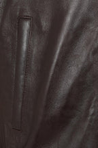 BOBBY Classic Brown Nappa Leather Bomber Jacket - Men's Genuine