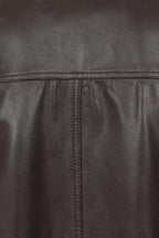 BOBBY Classic Brown Nappa Leather Bomber Jacket - Men's Genuine