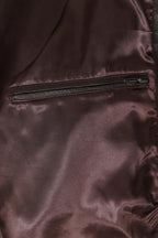 BOBBY Classic Brown Nappa Leather Bomber Jacket - Men's Genuine