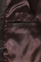 BOBBY Classic Brown Nappa Leather Bomber Jacket - Men's Genuine