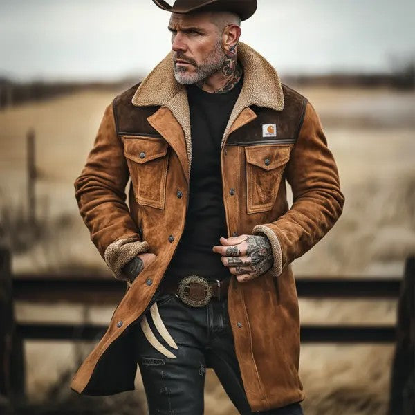 Custom Robert Defronzo Suede Coat