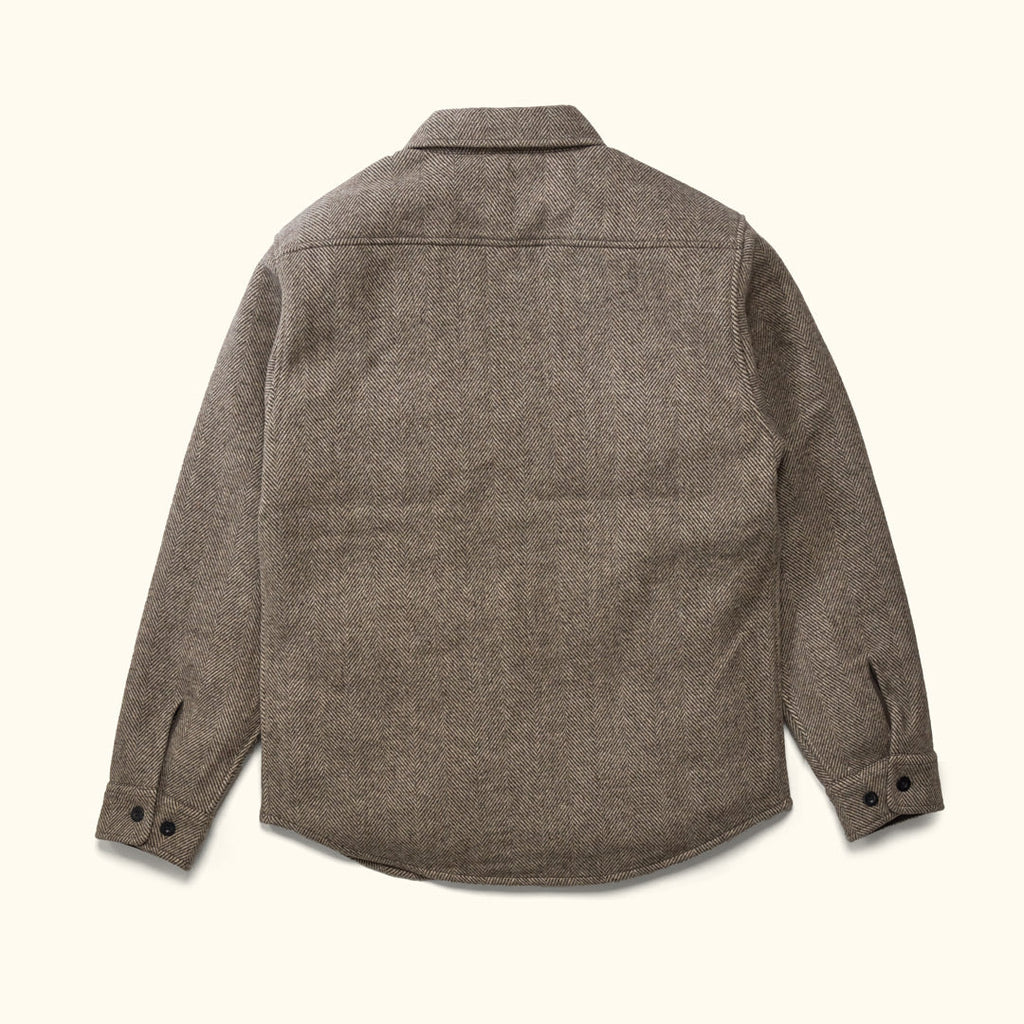 Riverton Wool Shirt Jac | Ashen Brown
