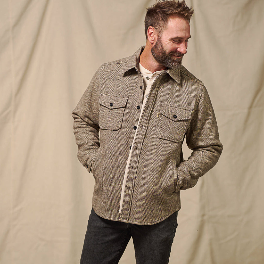 Riverton Wool Shirt Jac | Ashen Brown