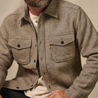 Riverton Wool Shirt Jac | Ashen Brown