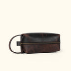 Roosevelt Buffalo Leather Dopp Kit | Dark Oak