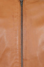 Men's Genuine Nappa Leather Bomber Jacket - Classic Style